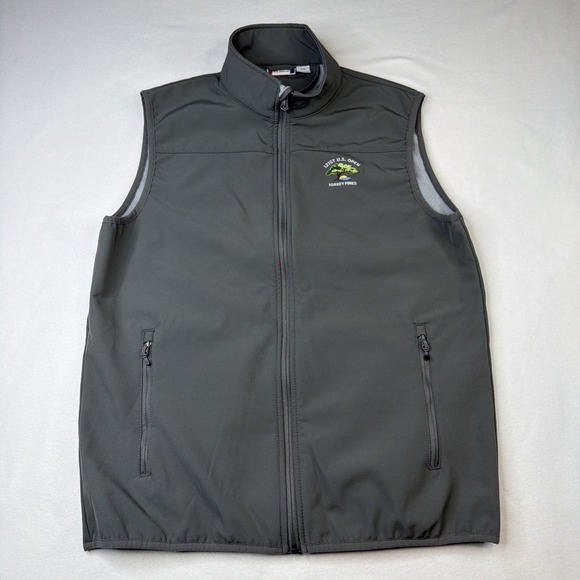Clique Other - 121st US Open Torrey Pines Softshell Vest Men's L Gray Full Zip Stretch